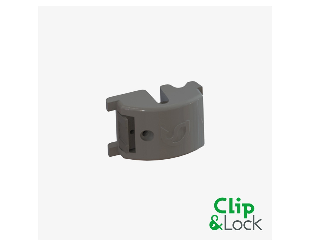 Clip & lock pour poteau à clip
